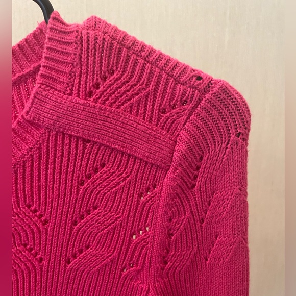 Talbots Size P Pink Knit Sweater - Picture 2 of 6